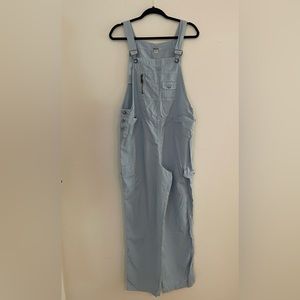 Democracy Weekend baby blue/light blue bib overalls size Large